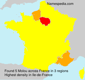Surname Molou in France Surname Molou in France
