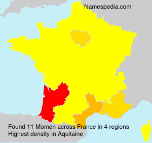 Surname Momen in France Surname Momen in France
