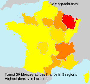 Surname Moncey in France Surname Moncey in France