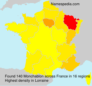 Surname Monchablon in France Surname Monchablon in France