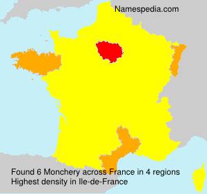 Surname Monchery in France Surname Monchery in France