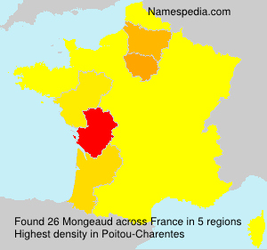 Surname Mongeaud in France Surname Mongeaud in France