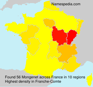 Surname Mongenet in France Surname Mongenet in France