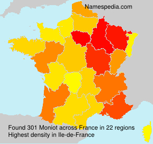 Surname Moniot in France Surname Moniot in France