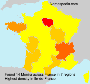 Surname Monira in France Surname Monira in France