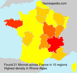 Surname Monnat in France Surname Monnat in France