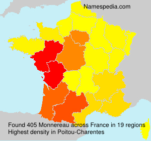 Surname Monnereau in France Surname Monnereau in France