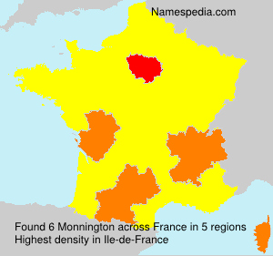 Surname Monnington in France Surname Monnington in France