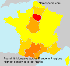Surname Monsalve in France Surname Monsalve in France