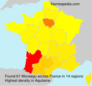 Surname Monsegu in France Surname Monsegu in France
