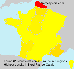 Surname Monsterlet in France Surname Monsterlet in France