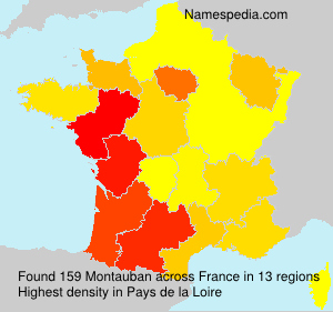 Surname Montauban in France Surname Montauban in France