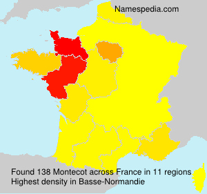 Surname Montecot in France Surname Montecot in France
