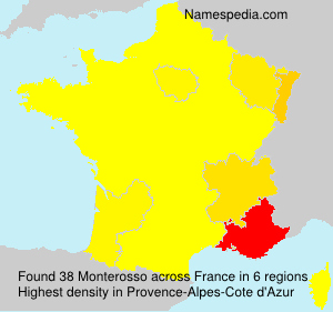 Familiennamen Monterosso - France
