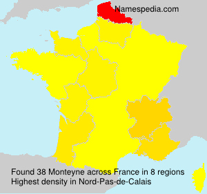 Surname Monteyne in France Surname Monteyne in France