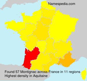 Surname Montignac in France Surname Montignac in France