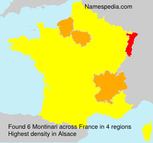 Surname Montinari in France Surname Montinari in France