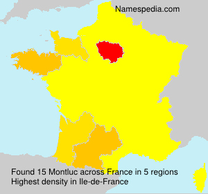 Surname Montluc in France Surname Montluc in France