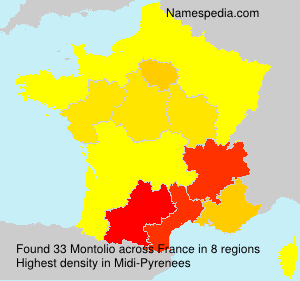 Surname Montolio in France Surname Montolio in France