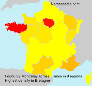 Surname Montrelay in France Surname Montrelay in France