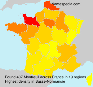 Surname Montreuil in France