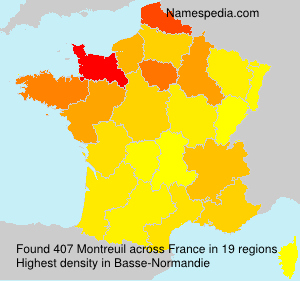 Surname Montreuil in France Surname Montreuil in France