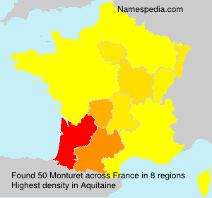 Surname Monturet in France Surname Monturet in France