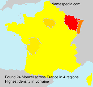 Surname Monzel in France Surname Monzel in France