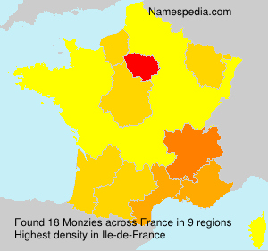 Surname Monzies in France Surname Monzies in France
