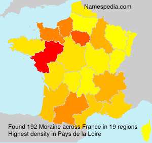 Surname Moraine in France Surname Moraine in France