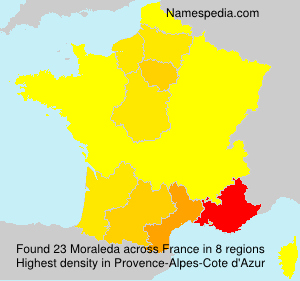 Surname Moraleda in France Surname Moraleda in France