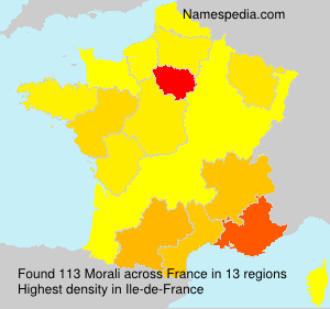 Surname Morali in France Surname Morali in France