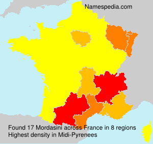 Surname Mordasini in France Surname Mordasini in France