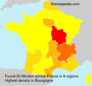Surname Mordon in France Surname Mordon in France