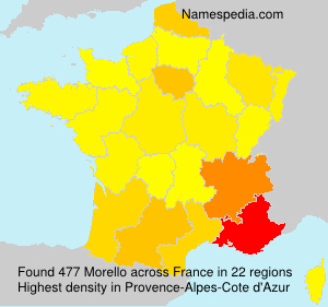 Surname Morello in France Surname Morello in France