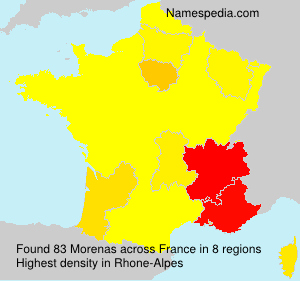 Surname Morenas in France Surname Morenas in France