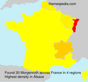 Surname Morgenroth in France Surname Morgenroth in France