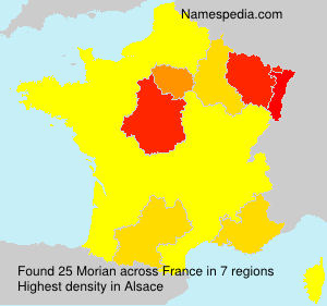 Surname Morian in France