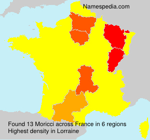 Surname Moricci in France Surname Moricci in France