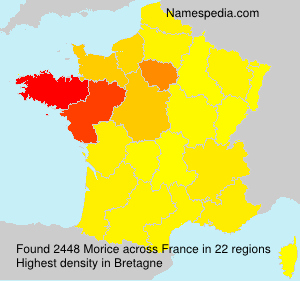 Surname Morice in France Surname Morice in France
