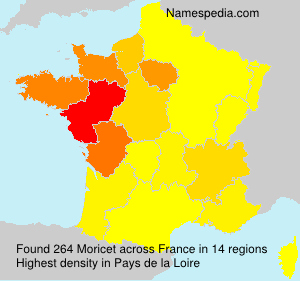 Surname Moricet in France Surname Moricet in France