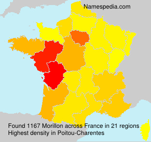 Surname Morillon in France Surname Morillon in France