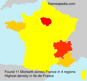 Surname Morisetti in France Surname Morisetti in France