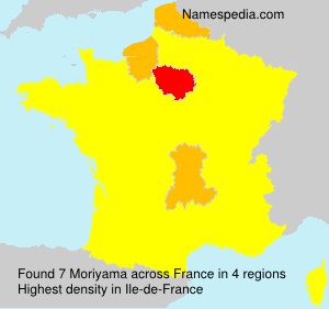 Surname Moriyama in France Surname Moriyama in France