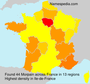 Surname Morpain in France Surname Morpain in France