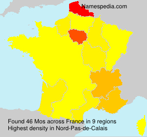 Surname Mos in France Surname Mos in France