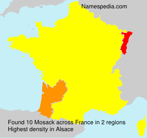 Surname Mosack in France Surname Mosack in France