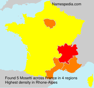 Surname Mosetti in France Surname Mosetti in France