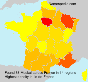 Surname Moskal in France Surname Moskal in France