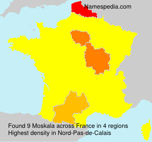 Surname Moskala in France Surname Moskala in France